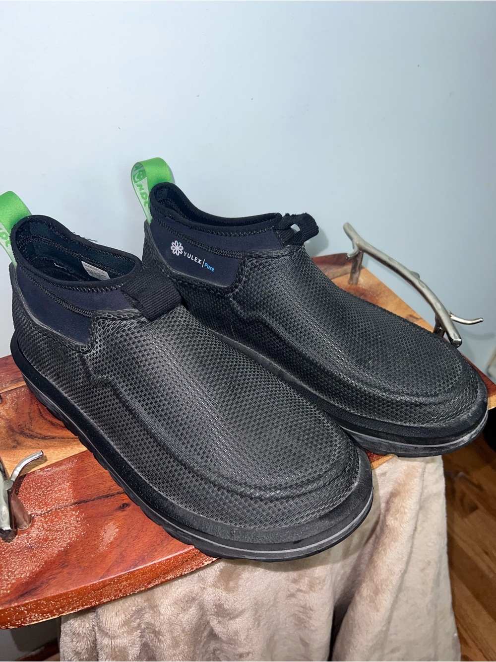 Sanuk Chiba Journey LX Black Yulex Adventure Boots Slip On Shoes Men’s 12